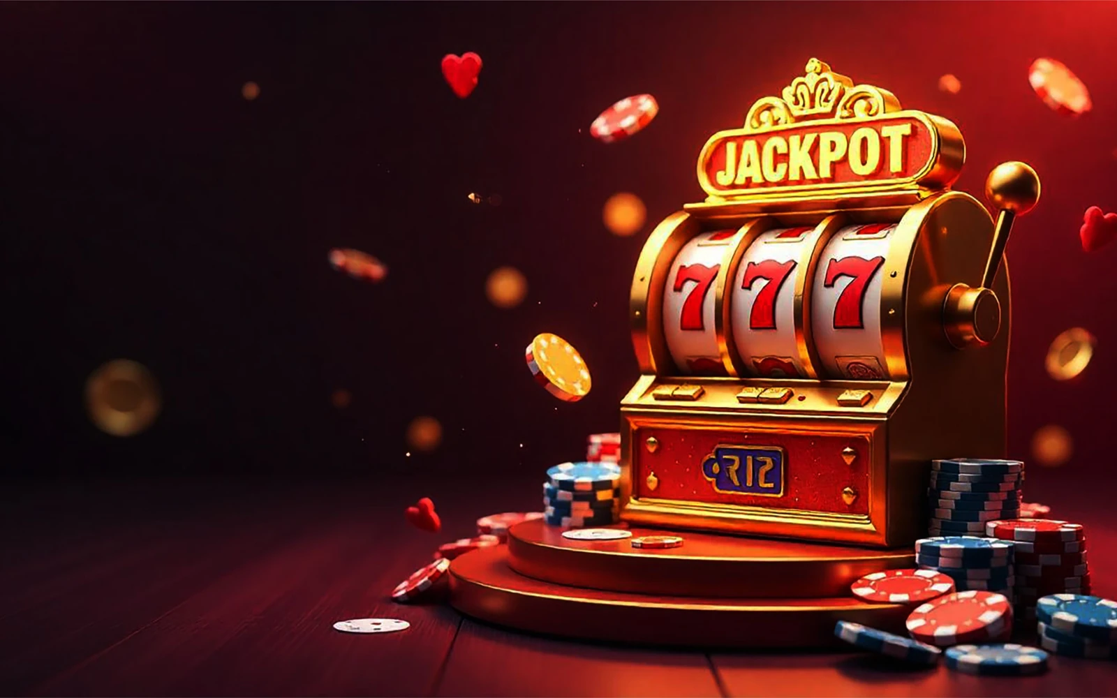 Tampilan tema reel permainan slot